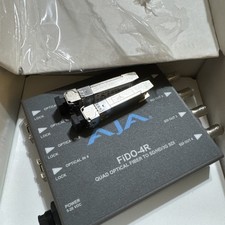 AJA FIDO-4R-R0 4-Channel Fiber Recvr LC to 3G-SDI 10km 3G/HD/SD.