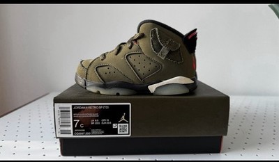 Nike Jordan 6 Travis Scott Olive EU 23.5