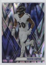 2023 Panini Phoenix Rookies Silver Seismic Trenton Simpson #184 05ol