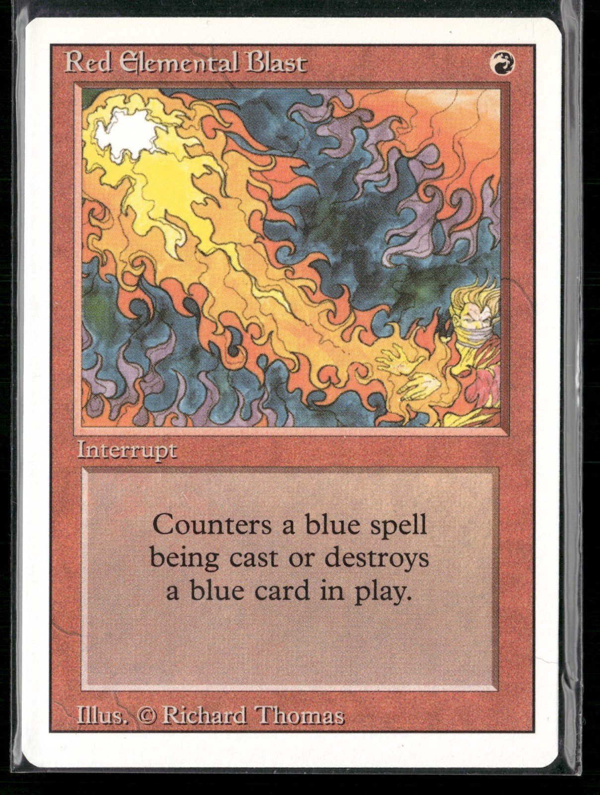 Revised Edition Magic: The Gathering Red Elemental Blast LP MTG