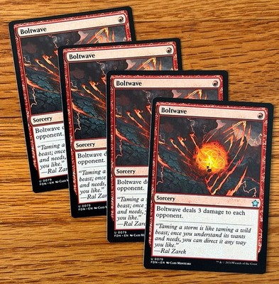 MTG 4x Boltwave x4 - Foundations, English