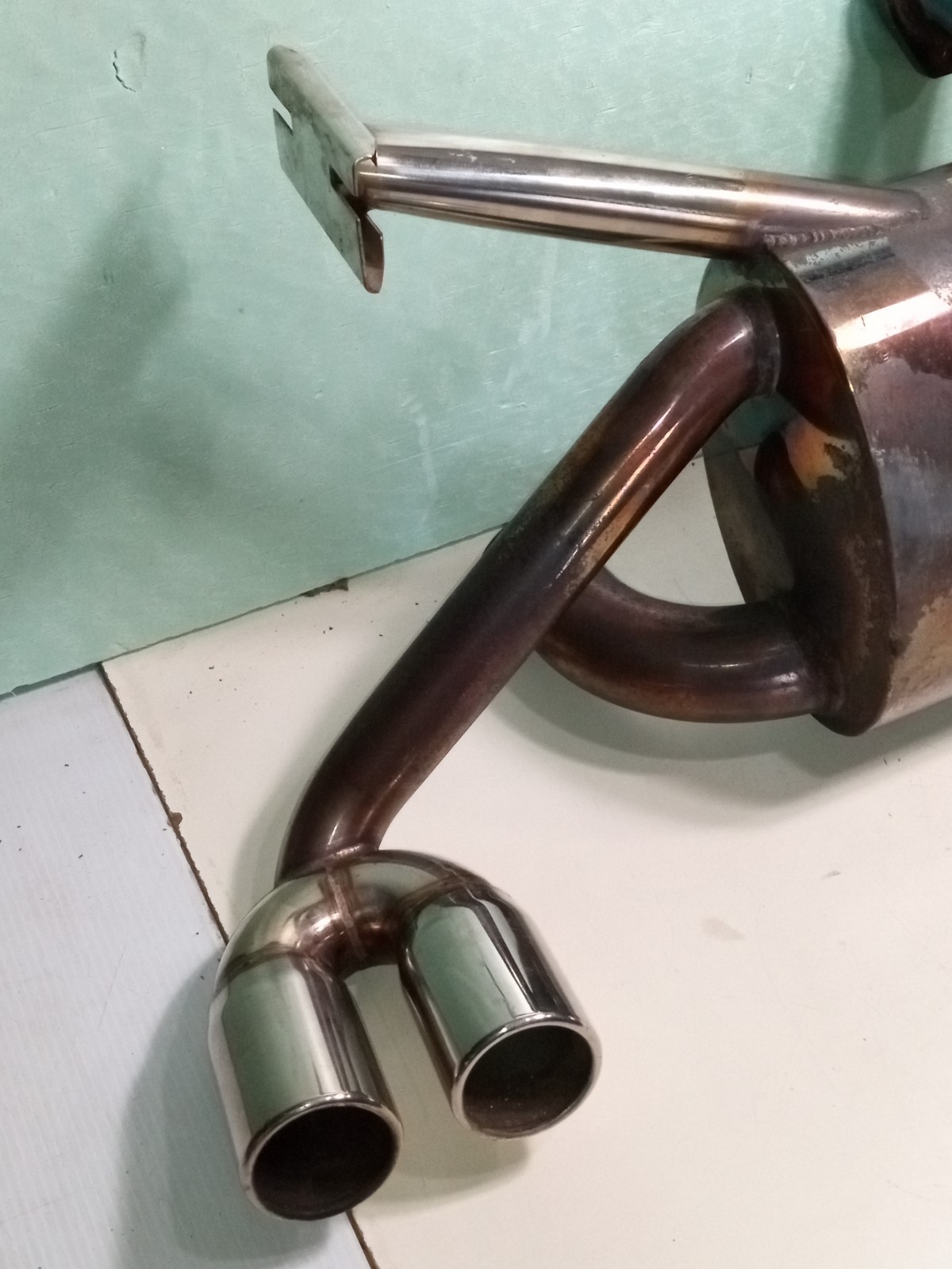 Ferrari 355 Engine  Exhaust Muffler Silencer_Stainless Steel