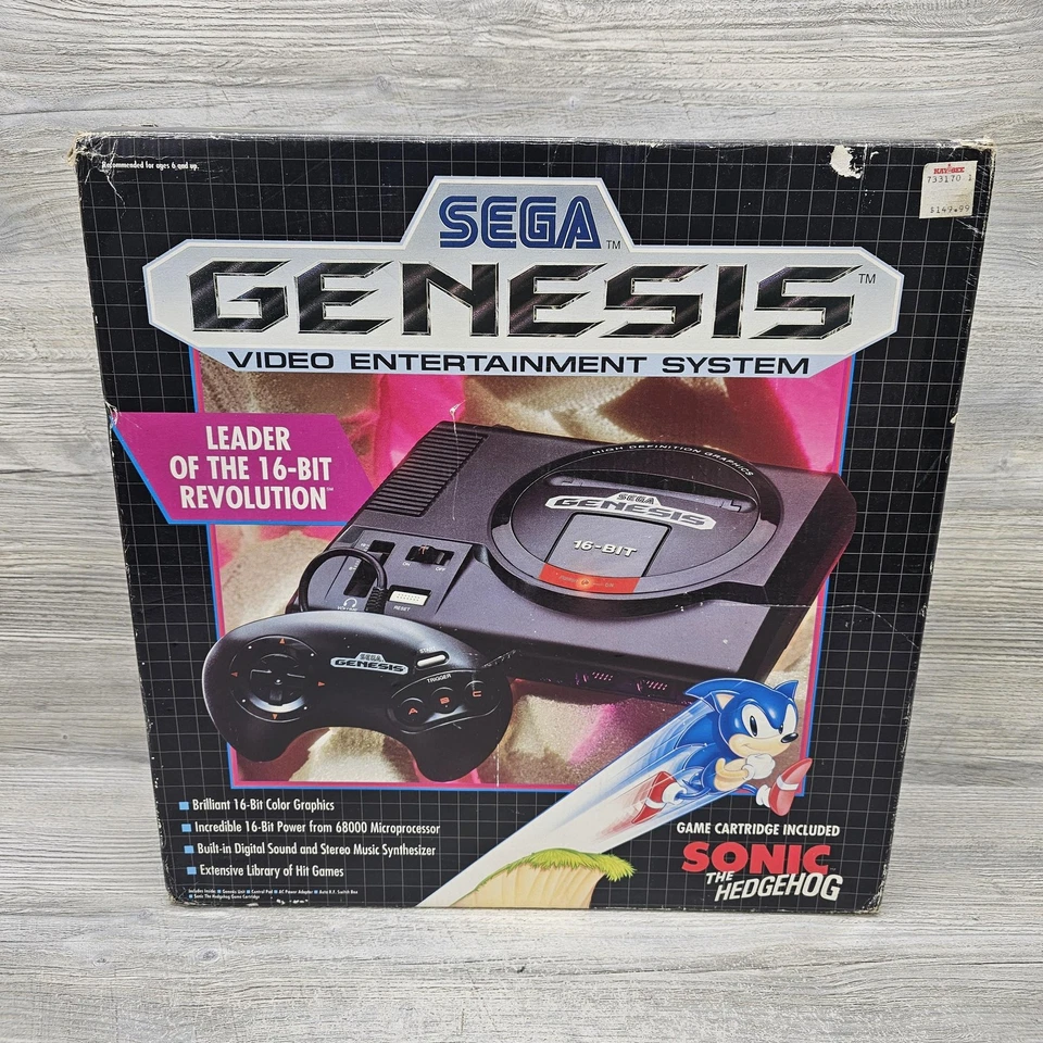 Sega Genesis консоль коробка пенополистирол вставить + Sonic еж не для перепродажи - Изображение 2 из 4
