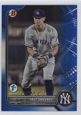 2022 Bowman Draft 1st Edition Blue Foil 143/150 Trey Sweeney #BD-156 0xi8