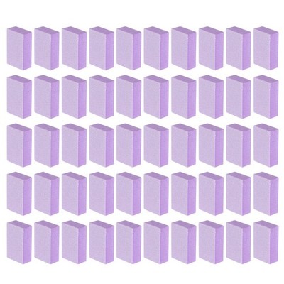100pcs Nail Buffer Block 120 Grit Nail File for Nail Buffing, Purple
