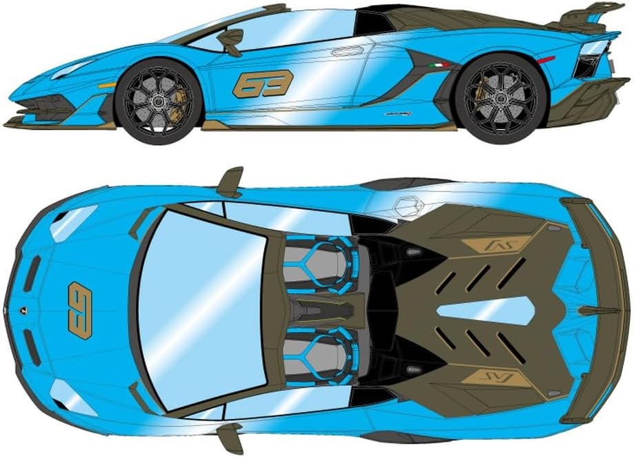 EIDOLON 118 Lamborghini Aventador SVJ 63 Roadster 2019 Blu Cepheus EML030H 128990₽