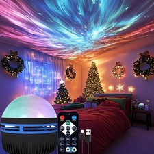 Aurora Projector Galaxy Star Night Light LED Lamp for Bedroom Ceiling Decor UK