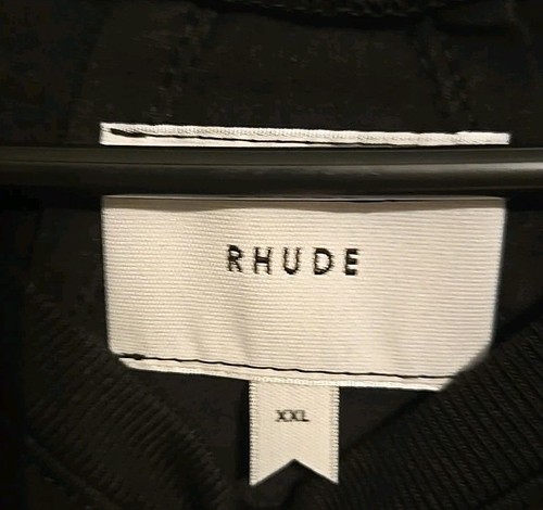 Rhude Side Logo Pocket Tee Oversized Vintage Black Euc Size XXL - Picture 3 of 6