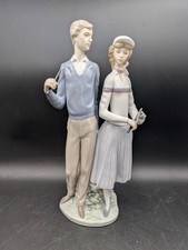Vintage Lladro Porcelain Golfing Couple  1453...