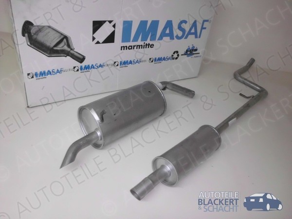 Imasaf Auspuffset FüR Peugeot 208 1.6 Vti 16 V 2012- | Mitteltopf + Endtopf-image