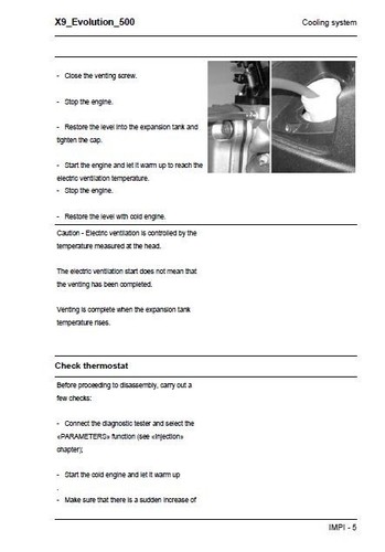 Piaggio X9 Evolution 500 Service Repair Workshop Manual USB 2002 - 2007 - Picture 6 of 11