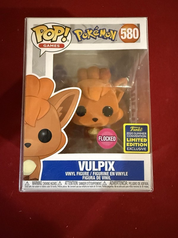 Funko Pop! Vinyl Pokémon Vulpix #580 Flocked 2020 Summer Convention Exclusive