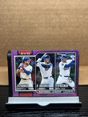 2026 Topps Series 1 #151 National League Batting Average Leaders Pink Holo Foil