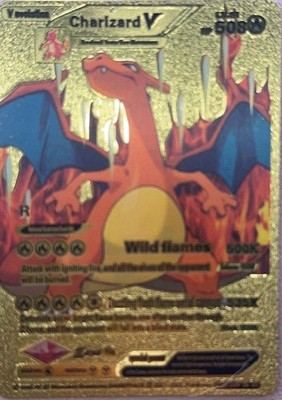 Charizard V Hp508 Gold Fan Art Card 2021-2022 Pokémon