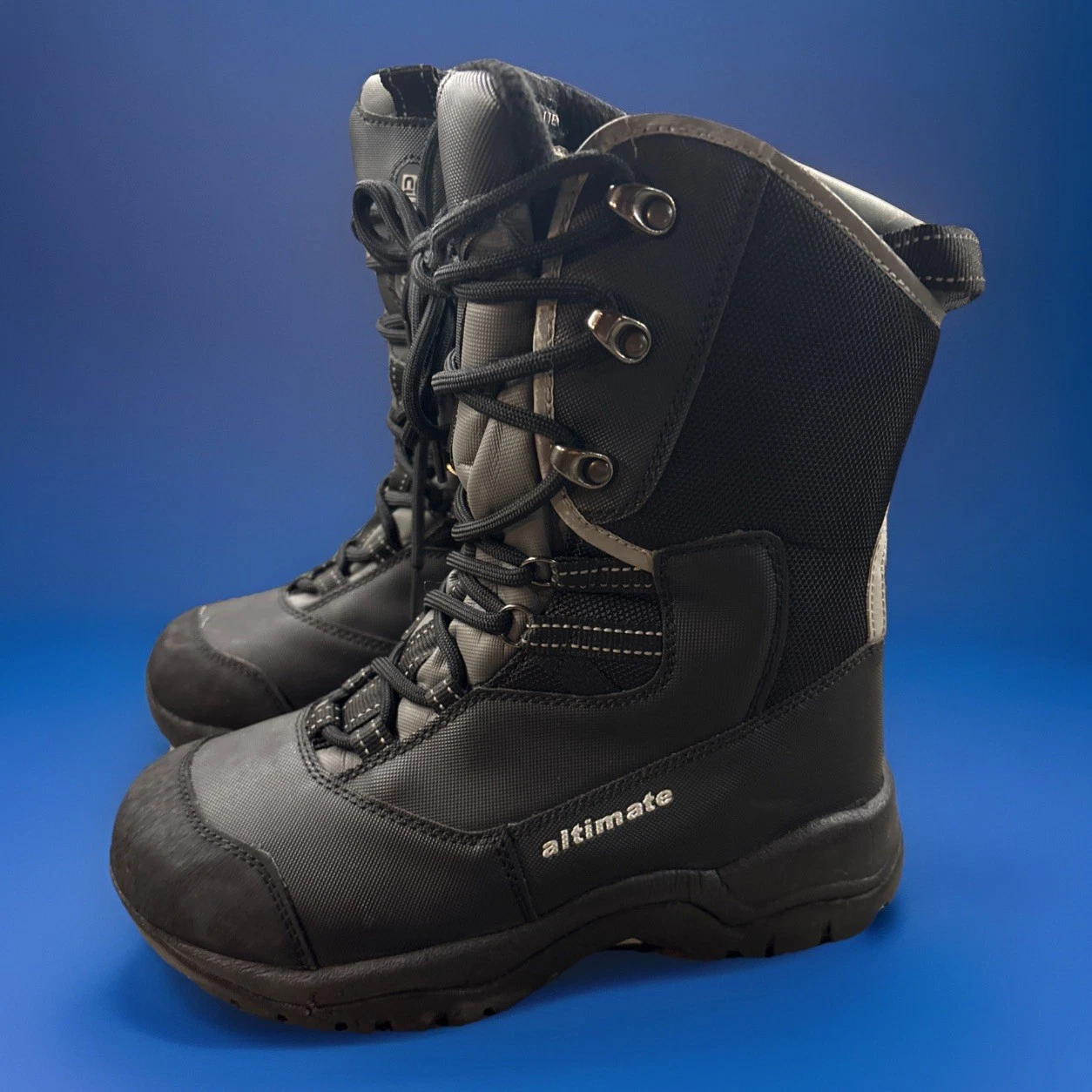 Altimate Snow Boots Black Thermolite Sz 7 Men’s Very Good Condition