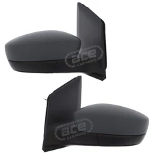 Cable Control Wing Door Mirrors Seat Mii 2012-2019 With Primed Covers 1 Pair