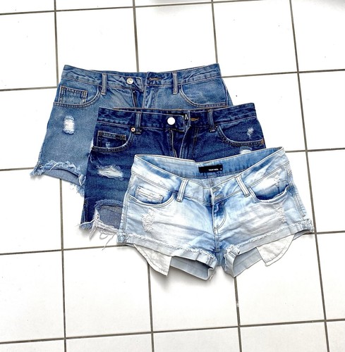 3 Denim Jeansshorts Im Set zusammen 38