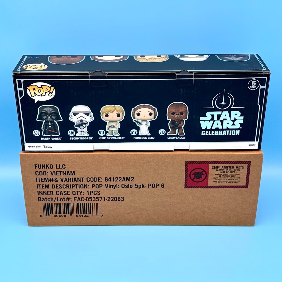 STAR WARS CELEBRATION限定Funko POP! 5個セット Funko POP! Star Wars 5 Pack Bobblehead Figures Galactic Convention