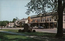 West Brookfield,MA Main Street Worcester County Merrimack Picture Post Card Co.