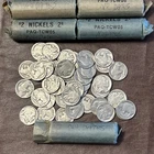 Lot (200) Buffalo Nickels (No Dates) 5 rolls (2 + lbs nickels)