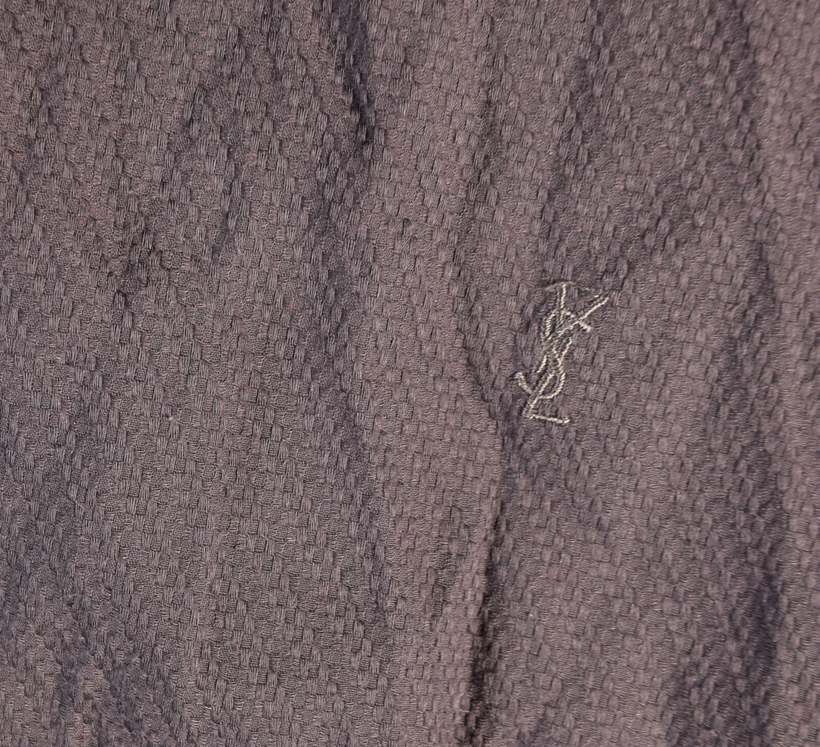 SAINT LAURENT (YSL) Camicia abito da uomo Saint Laurent grigio 2XL