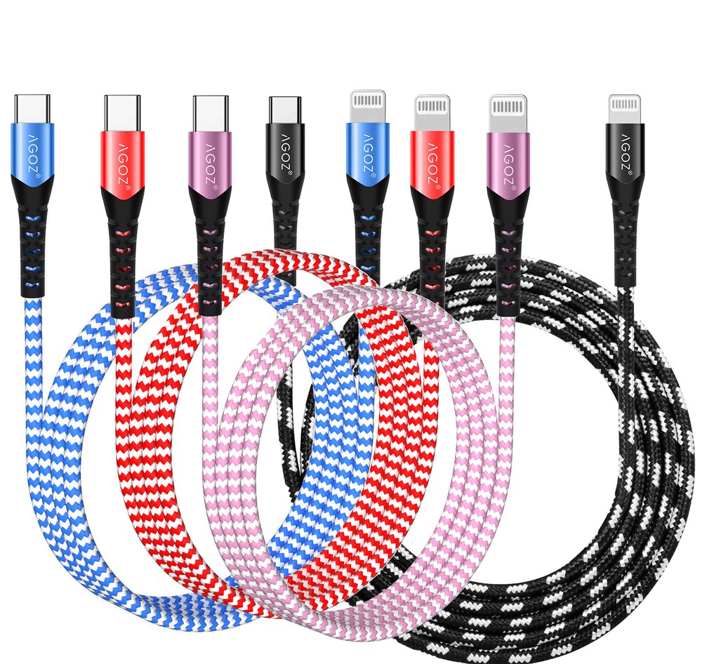 USB C to iPhone Cable Fast Charger Cord for iPhone 14 Pro Max 13 12 11 iPad 9 8