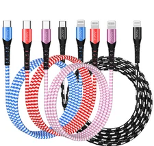 USB C to iPhone Cable Fast Charger Cord for iPhone 14 Pro Max 13 12 11 iPad 9 8