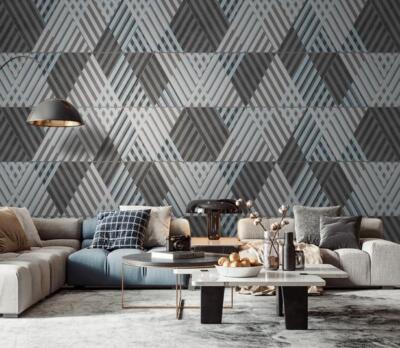 3D Retro Lines E3150 Wallpaper Mural Paper Wall Print Indoor Murals CA Erin