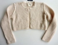 Zara Girls Cream 1960s Chiffon Trim Knitted Short Cardigan Top 4-5y £19.99 Zara Girls Cream 1960s Chiffon Trim Knitted Short Cardigan Top 4-5y £19.99
