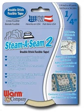 Steam-A-Seam 2 Double Stick Fusible Tape 1/4in x 40yds from Warm Company