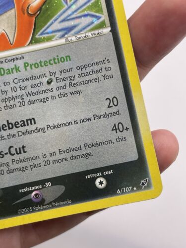 Crawdaunt 6/107 Holo 2005 EX Deoxys NEAR MINT Pokemon TCG NM - Picture 5 of 12