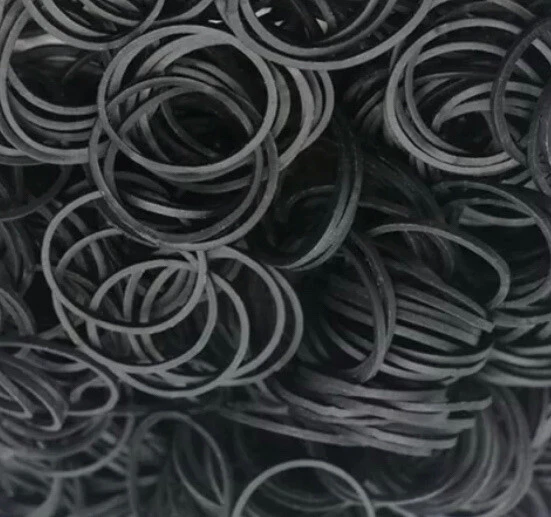 50 PCS SMALL BLACK RUBBER BANDS