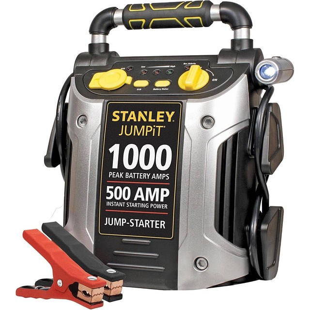 Stanley 1000 Portable Jump Starter Air Pump Compressor Jump Pack LED