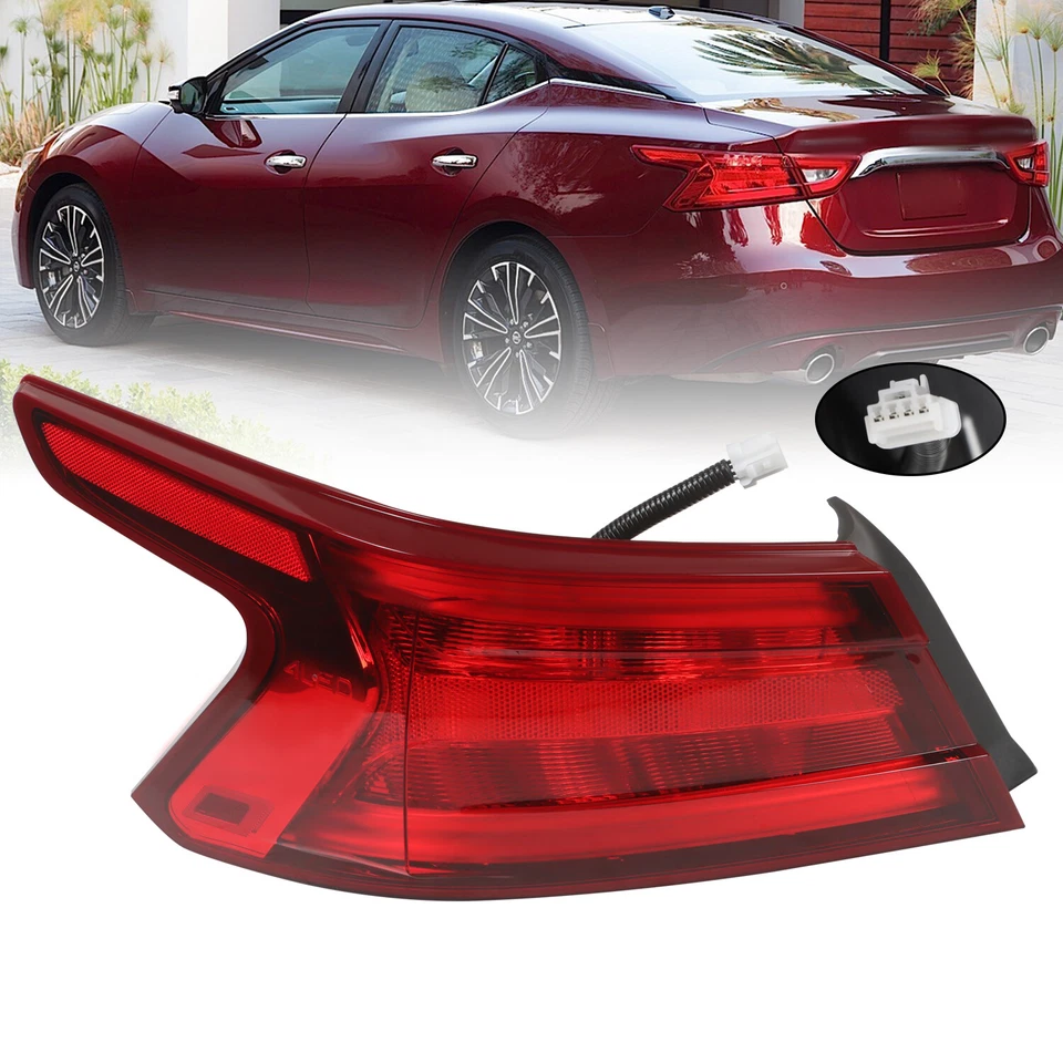 Conjunto de luces traseras traseras del lado del conductor para Nissan Máxima 2016 2017 2018 Foto 2 de 4