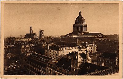 CPA Paris 5e-Vue d'ensemble sur le Panthéon (323644)
