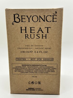 Beyonce Heat Rush Eau De Parfum 3.4 fl oz / 100 ml TESTER