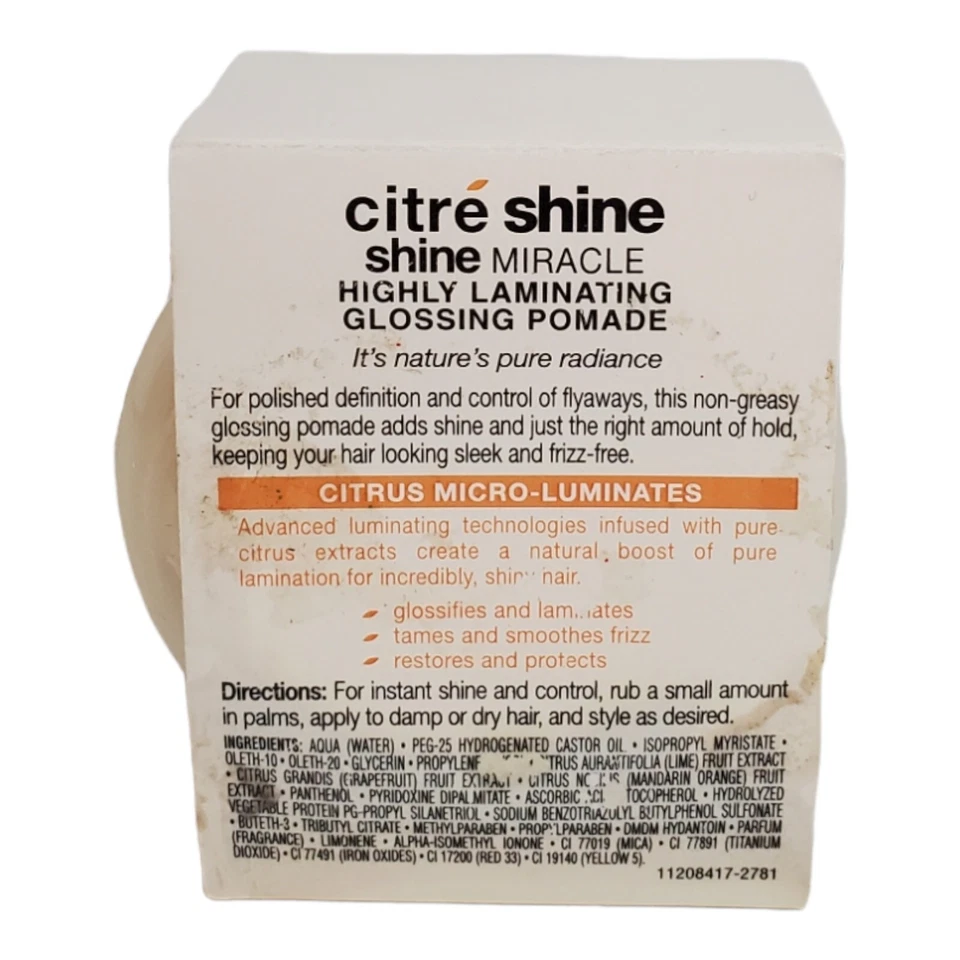 Schwarzkopf Citre Shine Glossing Pomade Shine Miracle 2 oz descontinuado difícil de encontrar nos Foto 3 de 4