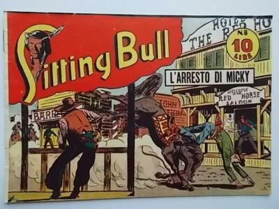 die Verhaftung von Micky Albo Saturnia Sitting Bull 8 1949 Western Comics Marijac Dut