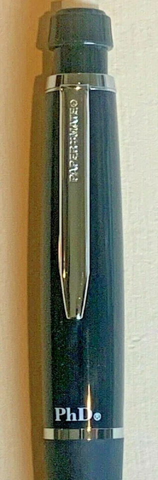 Lápices de doctorado Paper Mate .5 mm negro brillante raro y cromo (4), nuevos en stock Foto 4 de 4