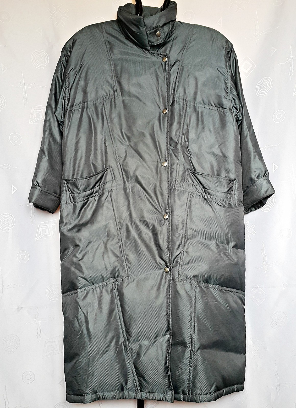GERMANY VINTAGE AUTHENTIC BOGNER GRAY WOMENS LONG JACKET US 10 EU 38