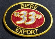 "33" Biere export lager beer Embroidered Patch worldwide approx 2.5X3.25"