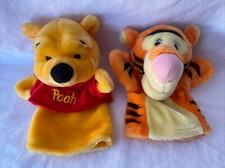 Disney Winnie The Pooh Bear Plush Hand Puppet  Tigger Plush Hand Puppet Lot