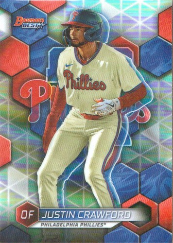 2023 Bowman's Best Baseball Top Prospects réfracteurs #TP25 Justin Crawford