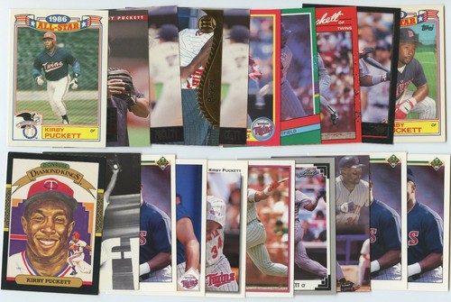 Hall of Famer Kirby Puckett 1980's & 1990's 38 Card Group Lot Minnesota Twins - Picture 3 of 4