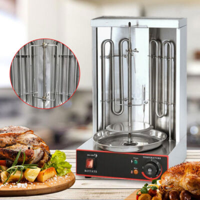 3000W 2 Brenner Kebap Grill Gyrosgrill Tischgrill Elektro Dönergrill Döner DHL