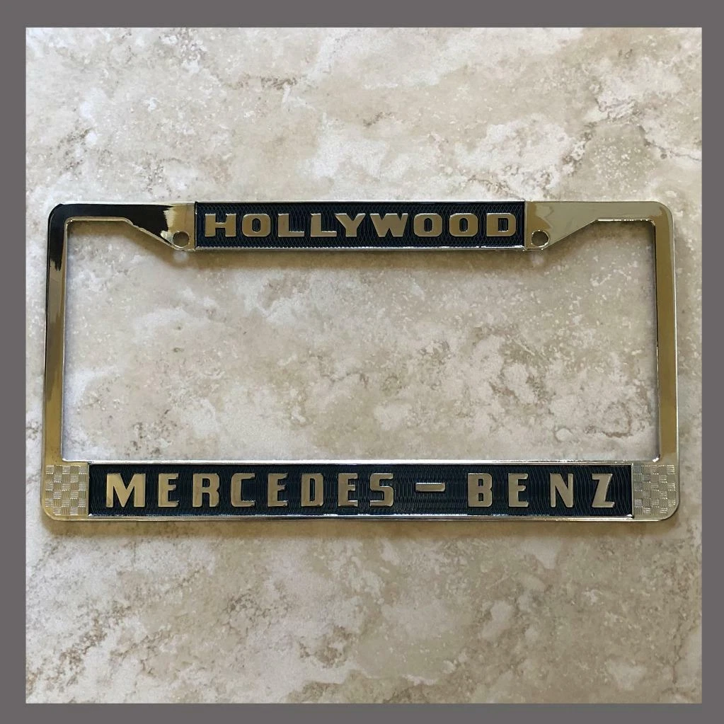 Mercedes license 2024 plate frame