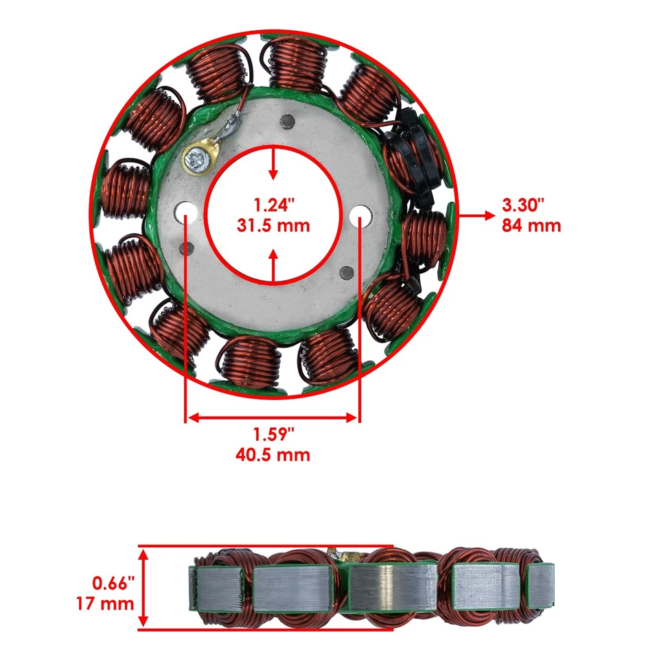 Статор для Yamaha WR250F WR250Fr WR250Fs 2003 2004 Magneto - Изображение 2 из 4