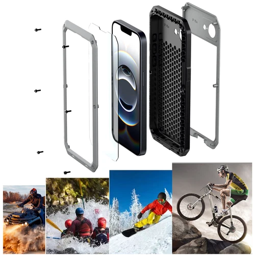 Für iPhone 16e 2025 Hülle Metall Stoßfest Staubdicht Robust Hybrid Cover - Bild 13 von 31