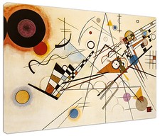 Quadro moderno Astratto Kandinsky Linee Arredamento Arte Arredo Casa Stampa tela