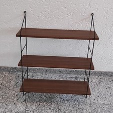 Vintage Stringregal String Regal Retro Nissen 3 Bretter & 2 Leitern 